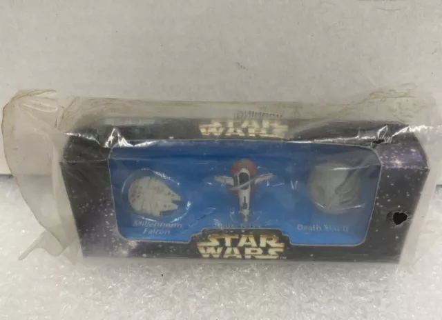 1996 Toy Fair Star Wars 20Th Ann Galoob Micro Machines Death Star Slave 1 Falcon