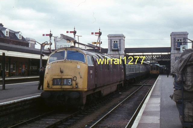 ORIGINAL RAILWAY SLIDE Class 42 D809 at Exeter 17.09.70 +rights see ...
