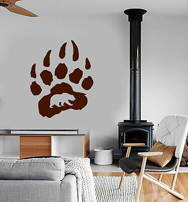 Vinyl Wall Decal Bear Paw Claws Predator Animal Forest Stickers (3545ig)