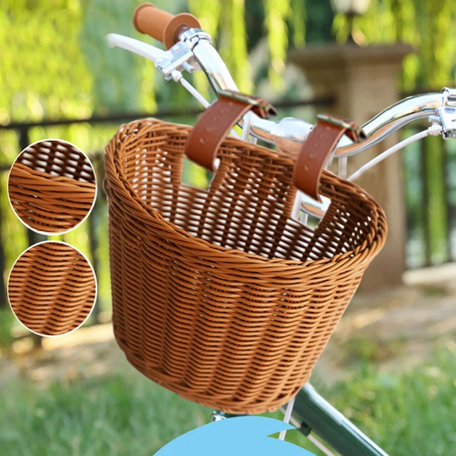 Panier de Vélo pour Enfants,Panier Vélo Osier Avant,Panier de Guidon de