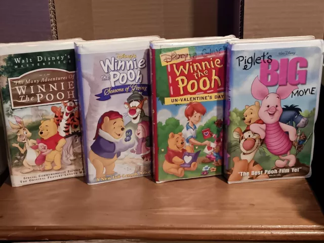 Winnie The Pooh VHS Lot Of 4