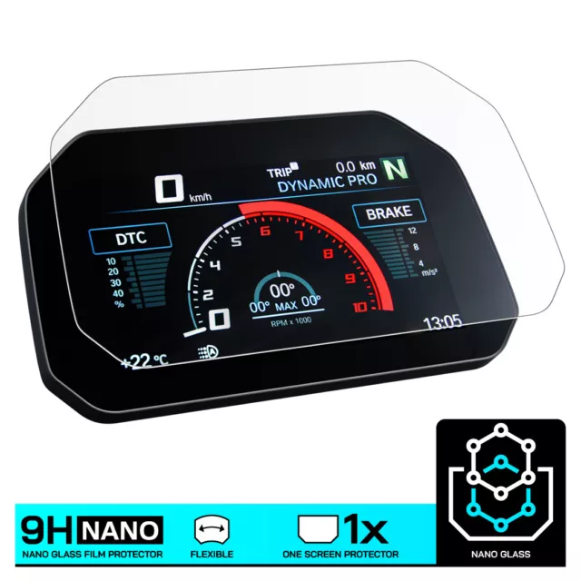 BMW S1000R  (2021-) NANO GLASS Dashboard Screen Protector