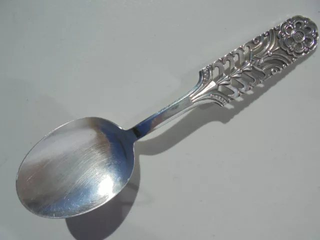 David Andersen Norway 830 Silver Floriform Lg Serving Spoon 8 5/8" 3.2 Troy Oz