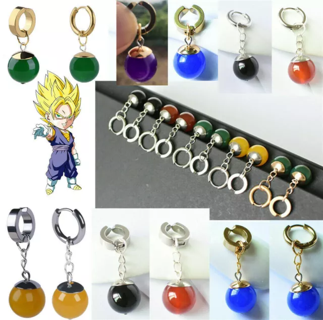 Vegetto Potara Black Son Goku Zamasu Earrings Ear Stud Cosplay