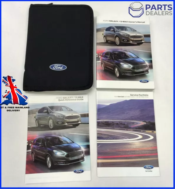 Ford Galaxy S-Max Handbook Owners Manual Wallet Audio Navi Sync 2015-2020 +Sb