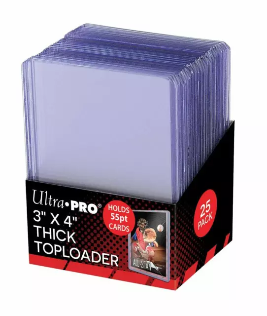 (25-Pack) Ultra Pro Spesso 55pt Toploader Scheda Titolari Per più Carte