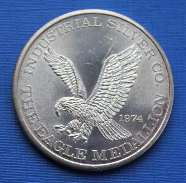 The Eagle Medallion (1 Once (Oz) Argent Pur 999‰) - USA - 1974 (rare)