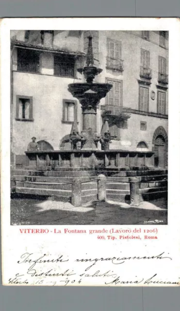 Viterbo la Fontana grande F. piccolo  spedita