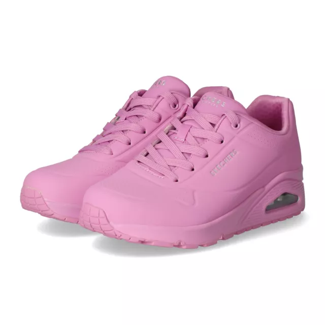 Skechers Low Sneaker STAND ON AIR Damen Sneaker Kunstleder Pink