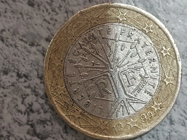 UNE PIÈCE DE 1 Euro, rare , Arbre de vie, FRANCE, datant de 1999 EUR 5