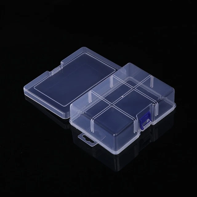 Gancho de plástico transparente de gran capacidad para joyería tapones para los oídos contenedor de almacenamiento