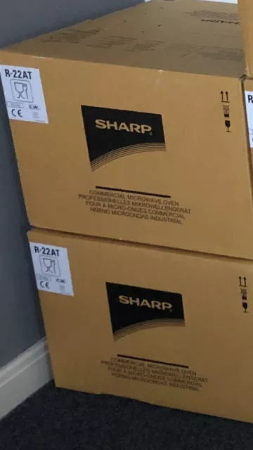 BRAND NEW BOXED SHARP R22AT 1500 WATT COMMERCIAL MICROWAVE OVENS, 2 In Stock