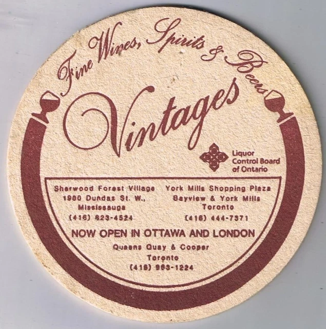 Coaster Vintages Fine Wines Spirits & Beers Toronto London Ottawa