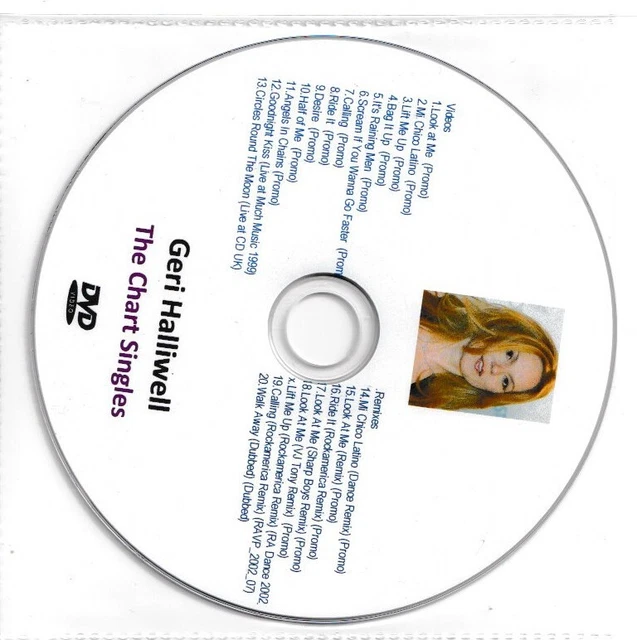 GERI HALLIWELL SPICE Girls The Chart Singles DVD 20 Videos EUR 9 34 