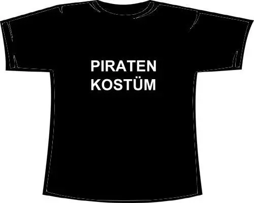 Piratenkostüm Pirat T-Shirt Kostüm Fastnacht Fasching Karneval Verkleidet u. a.