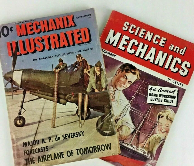 1940'S WWII AIRPLANE Magazines 1942 Mechanix Illustrated 1940 Science