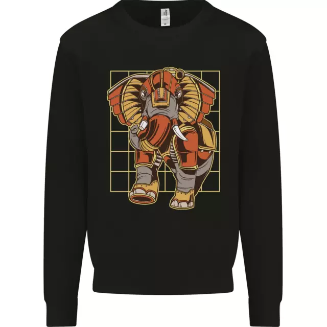Steampunk Elefante Bambini Felpa Maglione