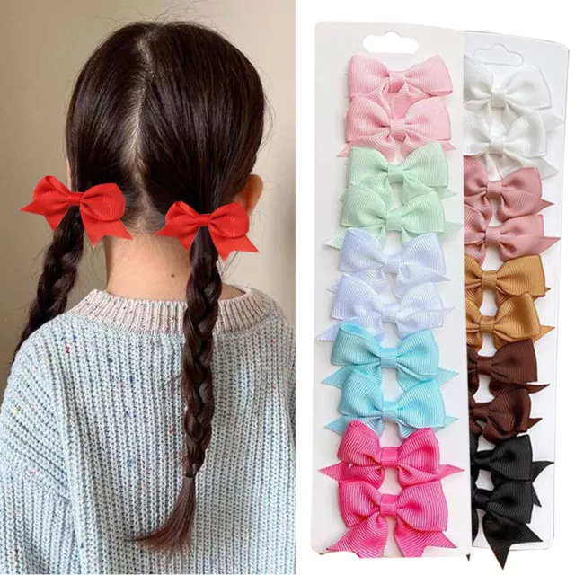 10PCS Kids Baby Girls Children Toddler Flowers Hair Clip Bow Accessories Hairpin