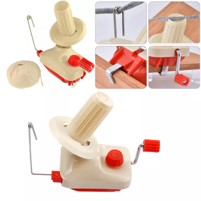 Swift Yarn Fiber String Ball Wool Winder Holder Hand Operated Winding Machine UK