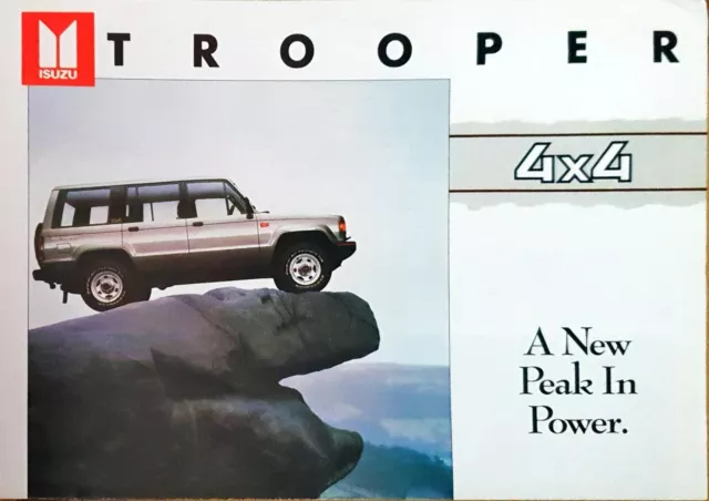 Isuzu Trooper Brochure 1988