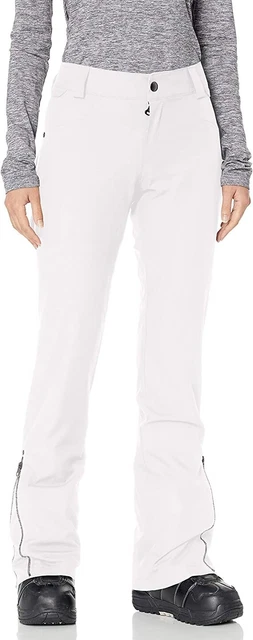 NEW VOLCOM Women's BATTLE STRETCH Snow Pants Small White Snowboarding Ski Board