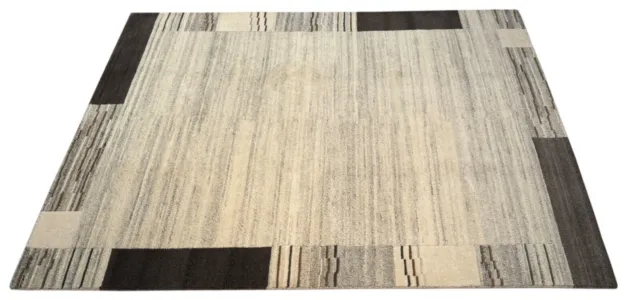 Nepal Tapis Noué à la Main Beige 100% Laine Tapis D'Orient Braun 174x240 CM N78