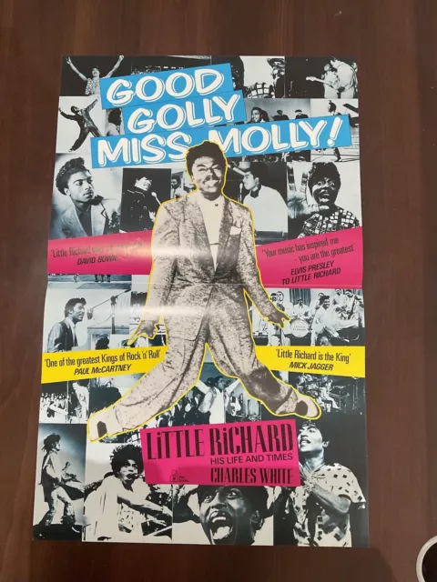 1980s The Life and Times of Little Richard by Charles White PROMOTIONAL POSTER