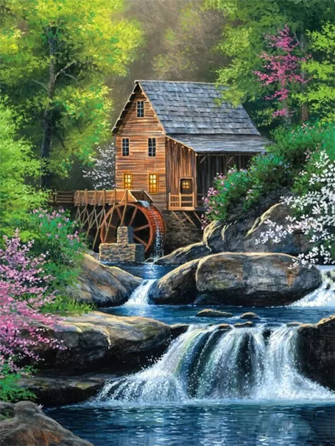 Paint By Numbers Adults kids Anime Tree House DIY Painting Kit 40x50CM  Canvas