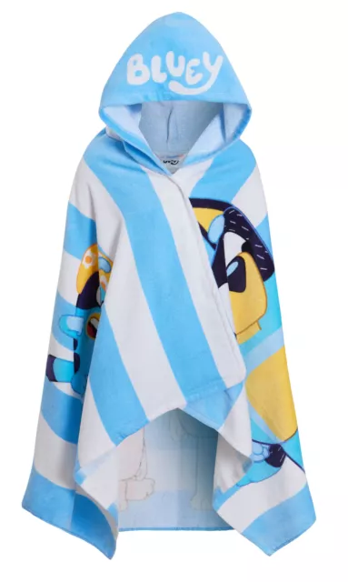 Bluey Hooded Towel Boys Girls Poncho Kids Beach Towel Bath Towel Swimming Wrap