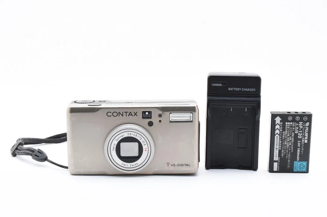 CONTAX TVS DIGITAL Compact Camera with Box & Case Excellent