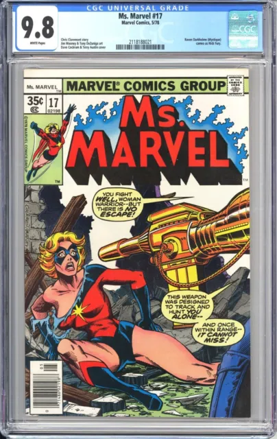 Ms. Marvel #17 Bronze age 1st Mystique Key CGC 9.8 NM/M Gorgeous Gem Wow