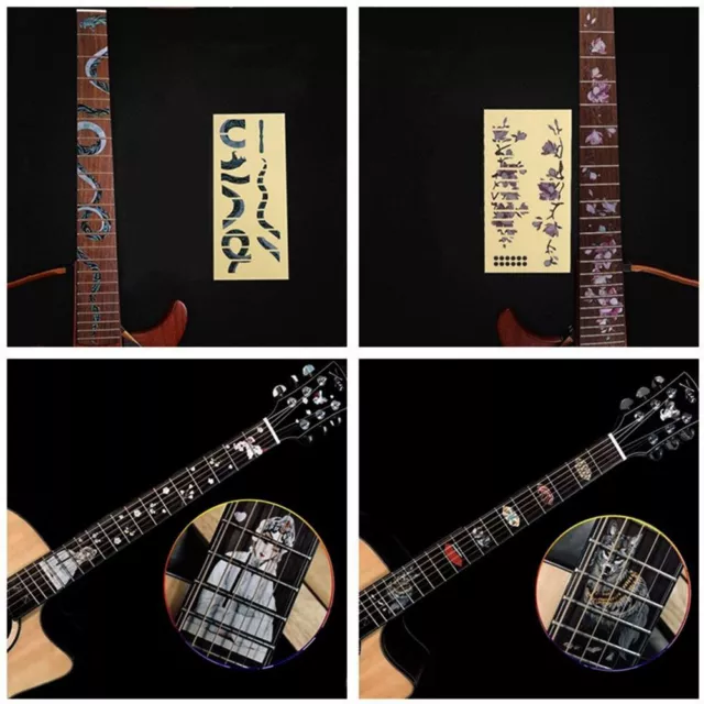 Guitarra Accessories Ultra Thin Stickers Fretboard Sticker Cross Inlay Decals