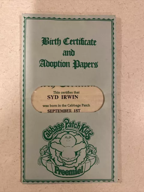 vintage-cabbage-patch-doll-preemie-birth-certificate-adoption-papers