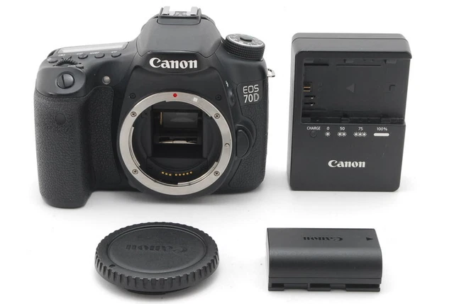 [Near MINT] Canon EOS 70D 20.2MP Digital SLR Camera - Black Body Only From JAPAN