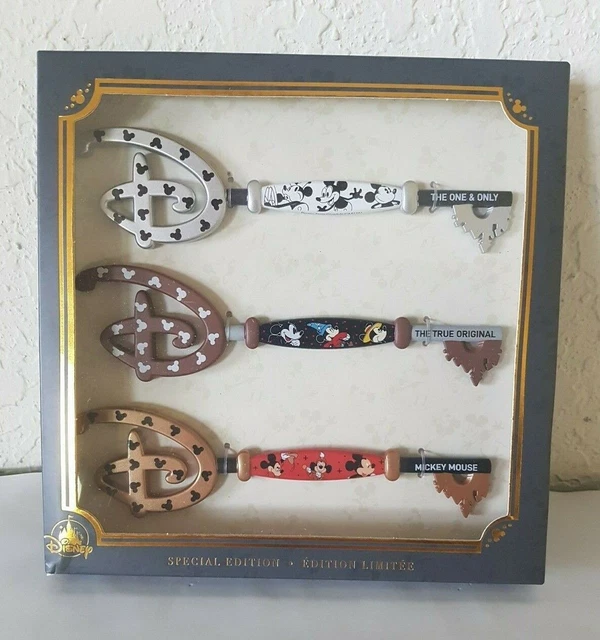DISNEY MICKEY MOUSE Through the Years Collectible Key Set 3 Special ...