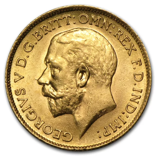 1911-1925 Great Britain Gold Half Sovereign George V BU