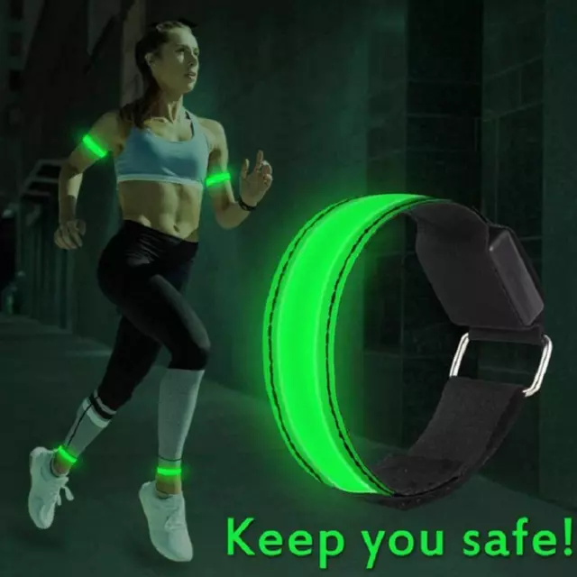 Rechargeable LED Armband-High Visibility Led Running Lights for Runners HOT AU