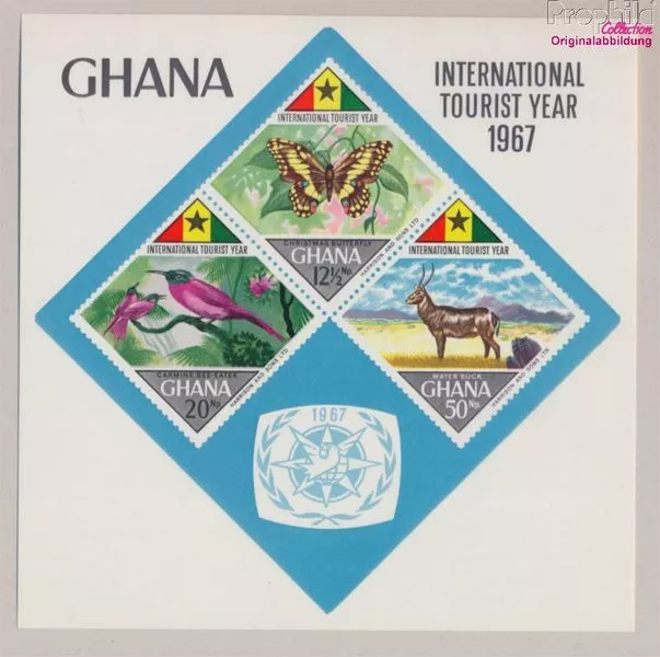 Ghana block29 (complete issue) unmounted mint / never hinged 1967 Tour (10161950