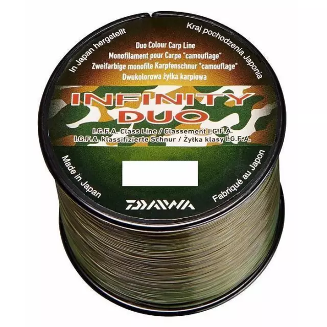 Daiwa Infinity Duo Camo 0,36mm / 10,7kg / 840m Monofile Schnur Karpfenschnur