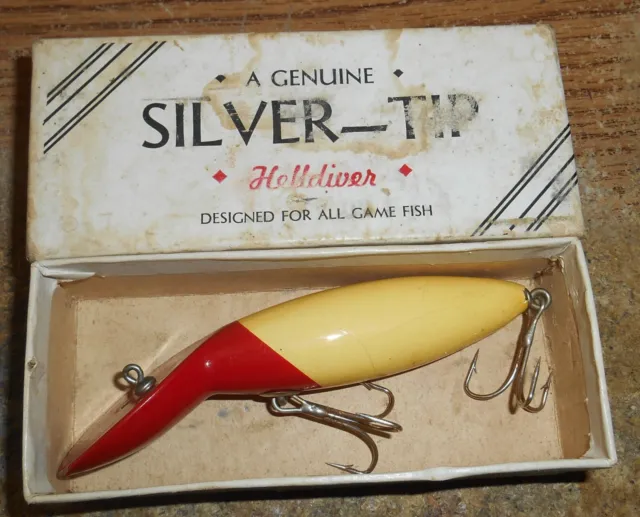 VINTAGE HEDDON TROUT Size #31 Wilder Dilg ,Original Down Leaping Bass Box  (Only) $84.99 - PicClick