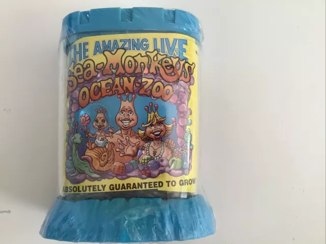Vintage 1990s Amazing Live Sea Monkeys Ocean Zoo Tank Aquarium Rare NEW