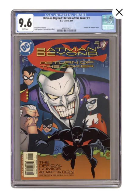 BATMAN BEYOND RETURN OF THE JOKER #1 (Terry McGinnis) CGC 9.6 NM+ DC Comics 2001