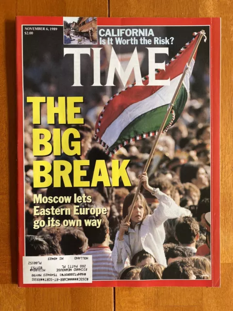 Time Magazine, November 6, 1989, "The Big Break: Moscow Lets Eastern Europe..."