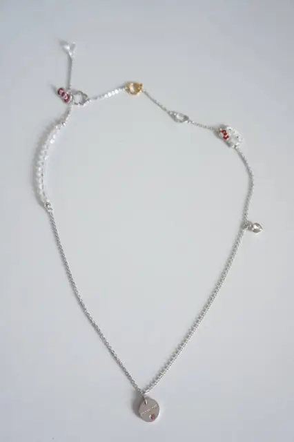 Swarovski Hello Kitty Necklace Limited Sanrio collaboration Ribbon/Apple Charm