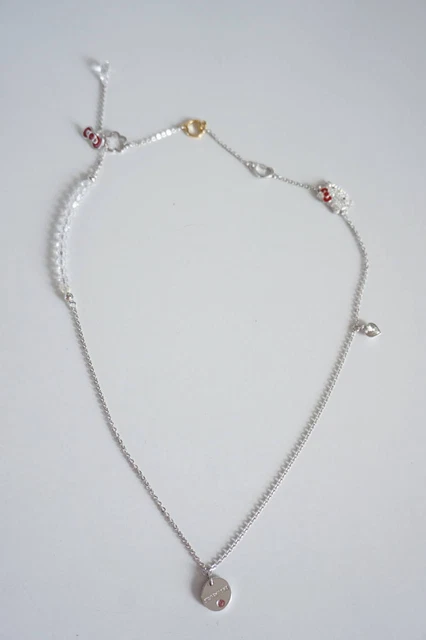 Swarovski Hello Kitty Necklace Limited Sanrio collaboration Ribbon/Apple Charm