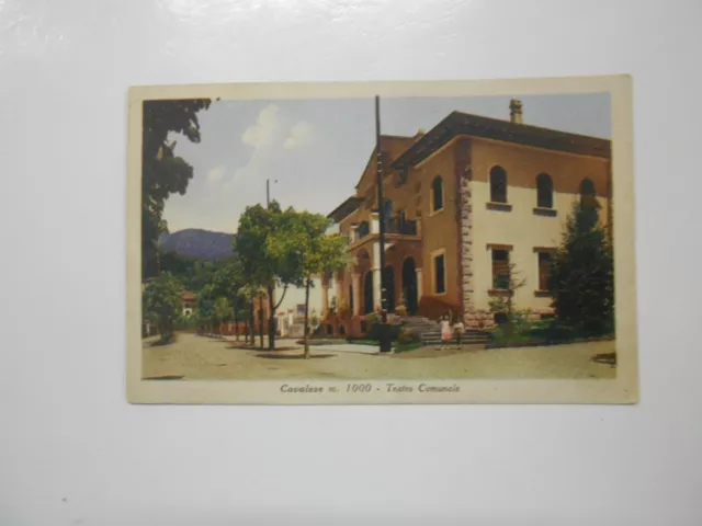 Cartolina Trentino Trento Cavalese Teatro Comunale