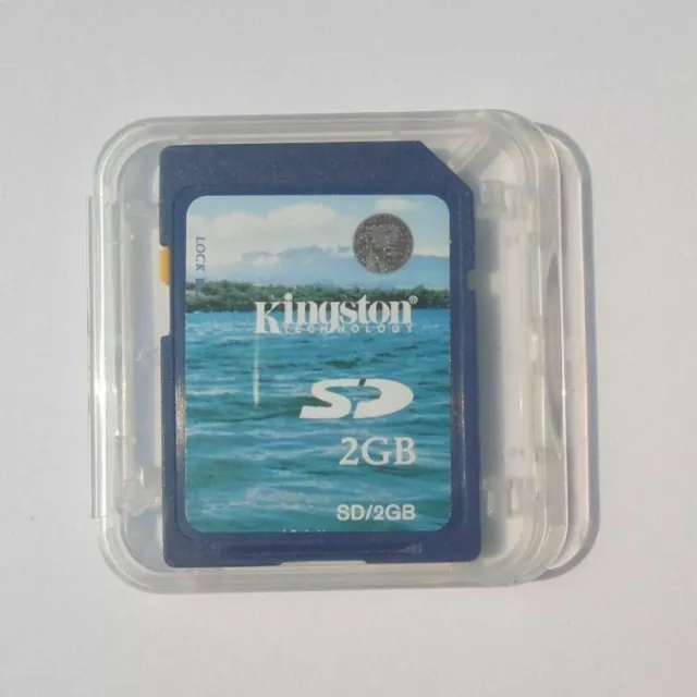 Kingston 2GB SD Standard Blue Secure Digital Genuine Memory Card for camera Neu