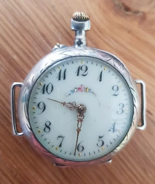 Montre Gousset Ancienne – Argent Massif Et Vermeil – Mécanique Manuelle – Ne Fonctionne Pas