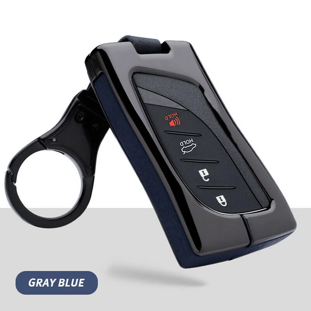 Alloy Leather Smart Key Case Cover For Lexus ES300h ES350 LS500 LC500 2018-2020
