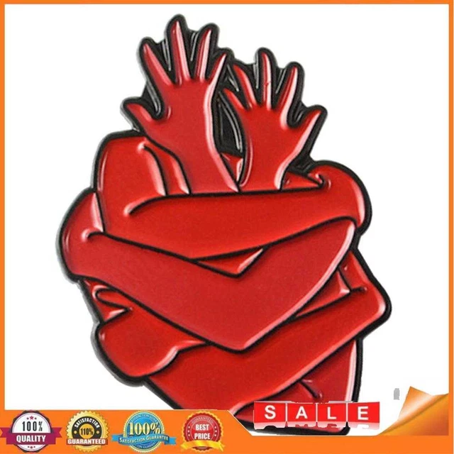 Spilla Moda Cuore Spilla Halloween Spille Distintivi Gioielli Regalo per Uomo Donna